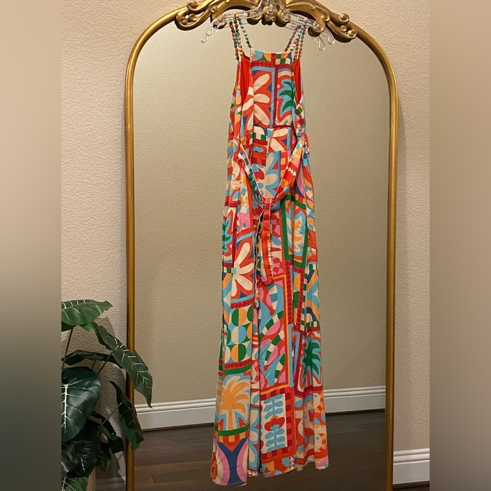 FARM Rio Cutout Halter Jumpsuit Size M - Picture 8 of 10